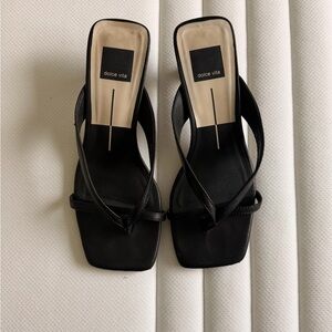 Dolce Vita Brevel Sandals for Women Black Leather Size 7